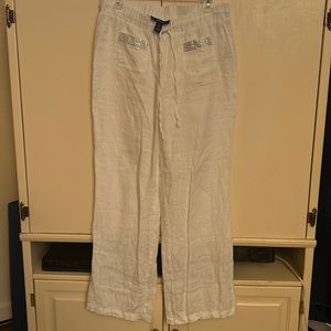 Style & Co. White Linen Pants.